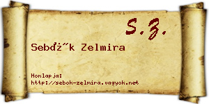Sebők Zelmira névjegykártya